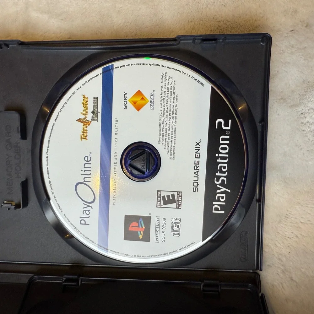 Playstation 2 Final Fantasy XI Online Game Disc‎ Case and Disc